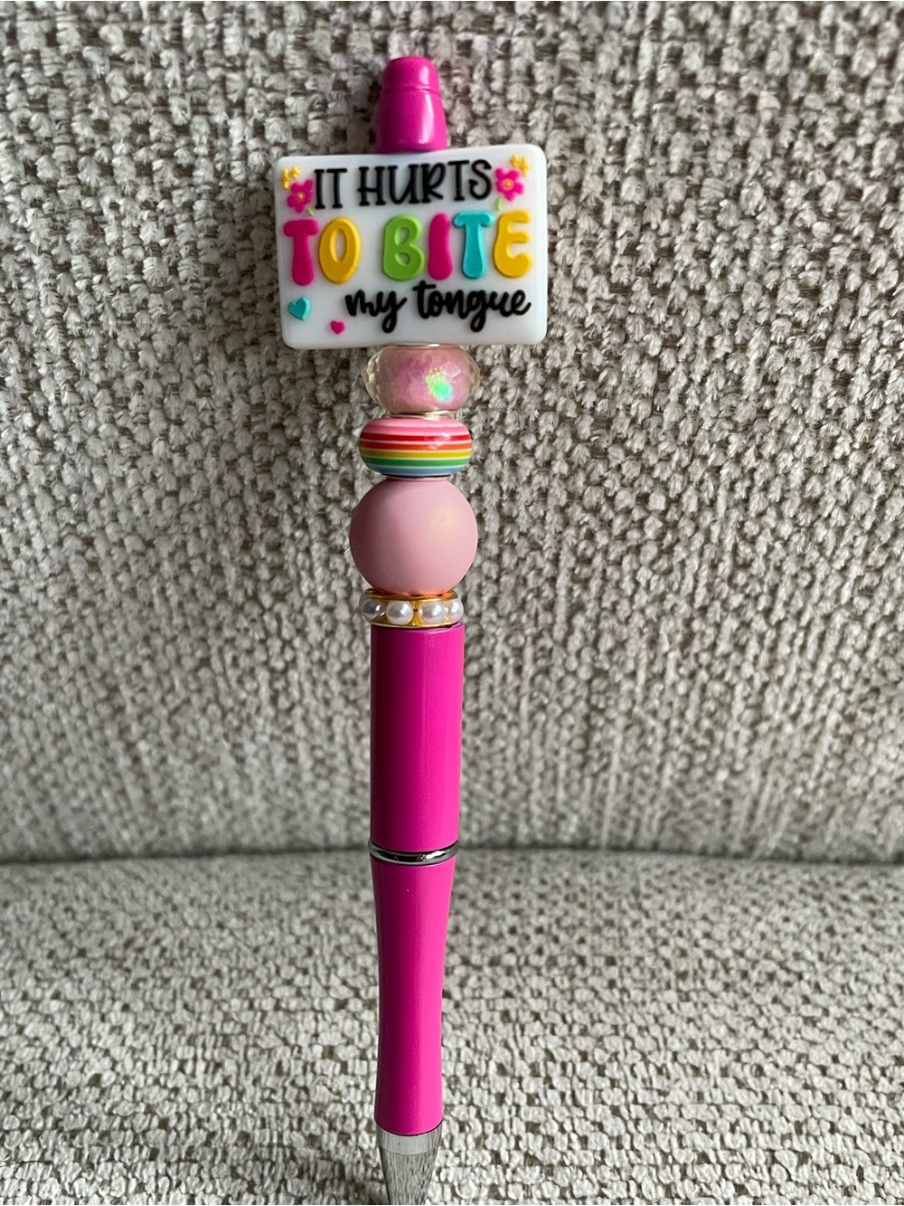 Handmade Pink focal pen